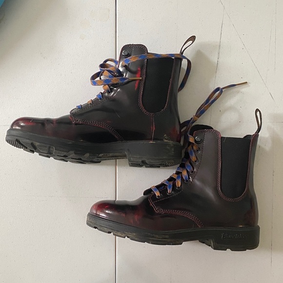 Blundstone Burgundy Distressed Lace Up 2220 W 9.5, AU 6.5 - Picture 8 of 8